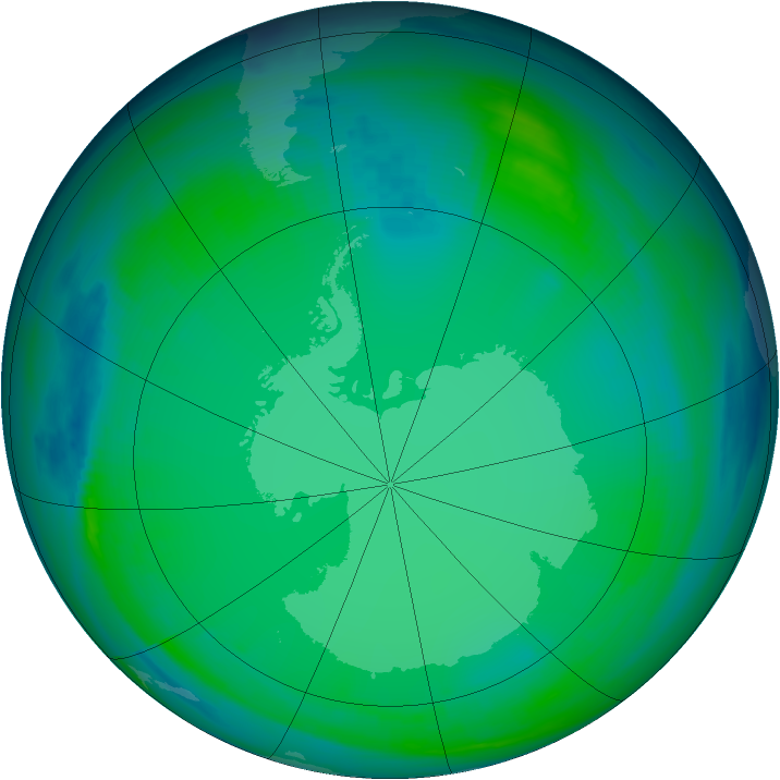Ozone Map 1999-07-09